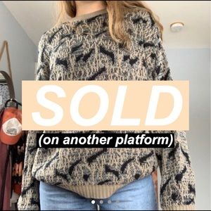 vintage mens knit sweater